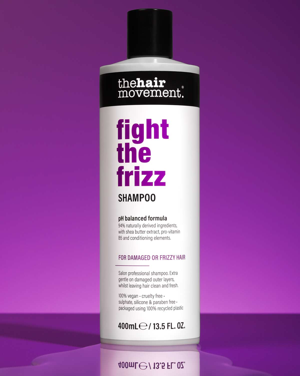 The Hair Movement Fight the frizz shampoo with shea butter , pro-vitamin B5 and conditioning elements.